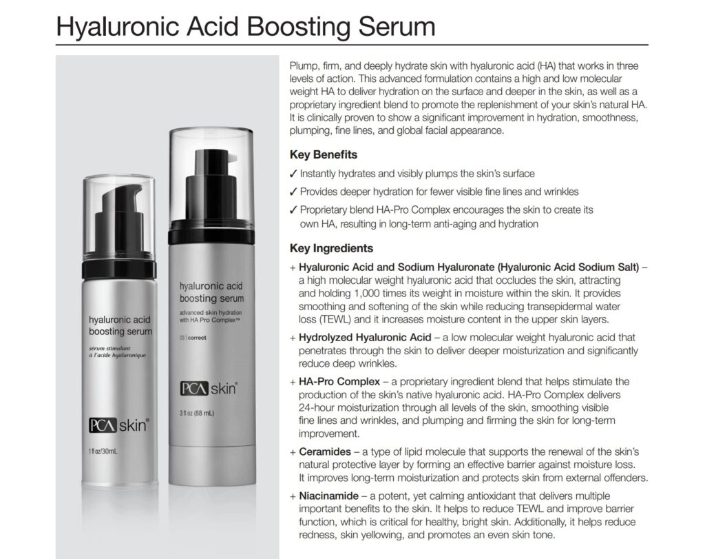 Pca Skin Hyaluronic Acid Boosting Serum (3 Oz.) - Catherine Hinds Company